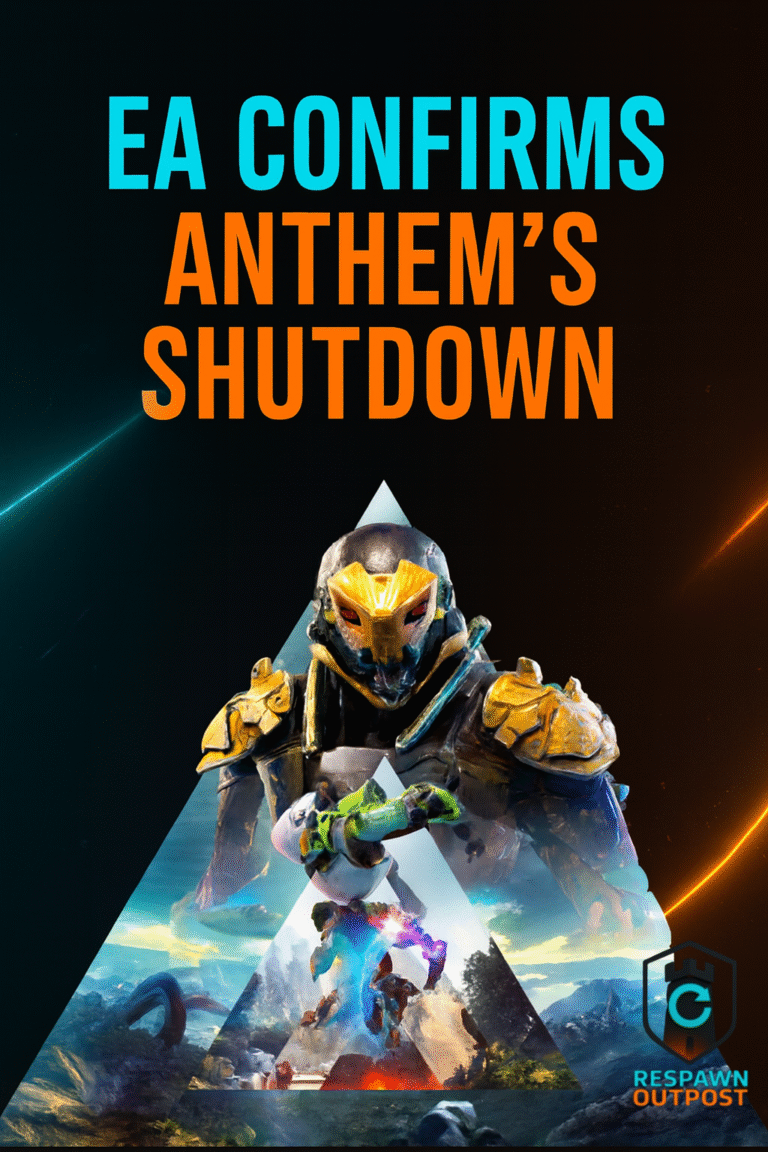 EA Confirms Anthem's Shutdown